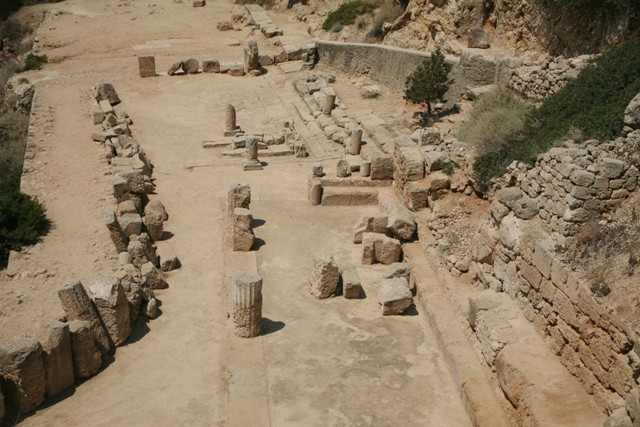 Ancient Heraion - View of the Stoa of Ancient Heraion